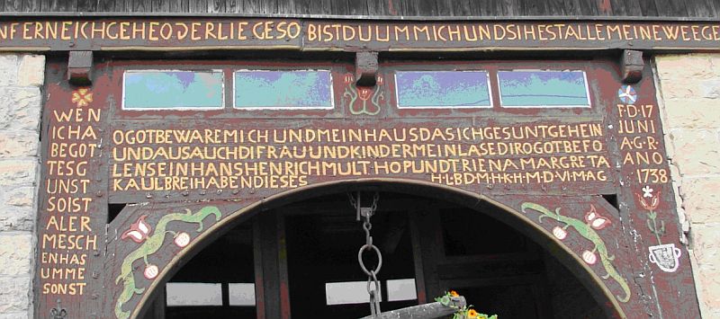 alte Hausnummer Asmissen Nr. 18 Hof Küstermeier – Extertal-Asmissen, Hohensonne 4