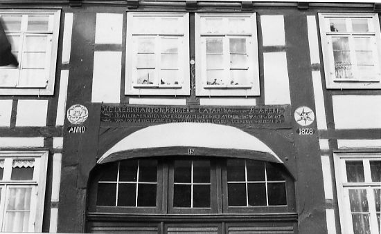 Blomberg Hausinschrift 1828 