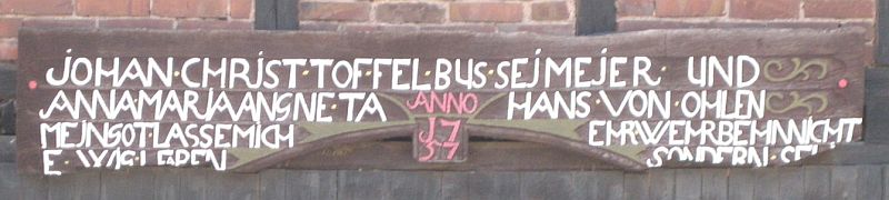 Holstenhöfen Nr. 2 Bussemeier; Foto HerbertPenke