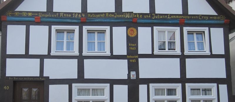 Lügde, Hintere Str. 40 Hausinschrift