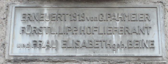 Lemgo Lemgo Echternstraße 8/6, Haus des Christoph v. Donop