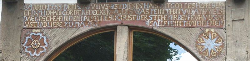 Hausinschrift Lieme Rhiene Nr. 6; Foto Herbert Penke